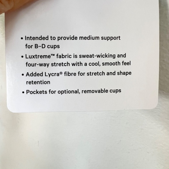 NWT Lululemon Energy Bra Medium Support B–D Cups in Sea Mist green 4 - Picture 11 of 14